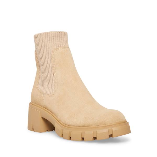 Steve Madden Hutch Sand Suede Enkellaarsjes Dames Bruin | SM-784QG