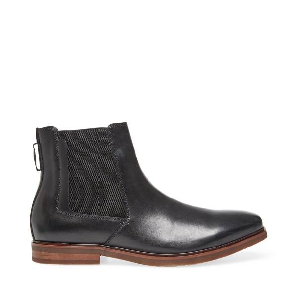 Steve Madden Informor Leren Laarzen Heren Zwart | SM-572QR