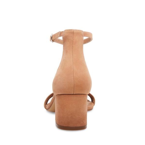 Steve Madden Irenee Tan Nubuck Heel Hakken Dames Bruin | SM-160IY