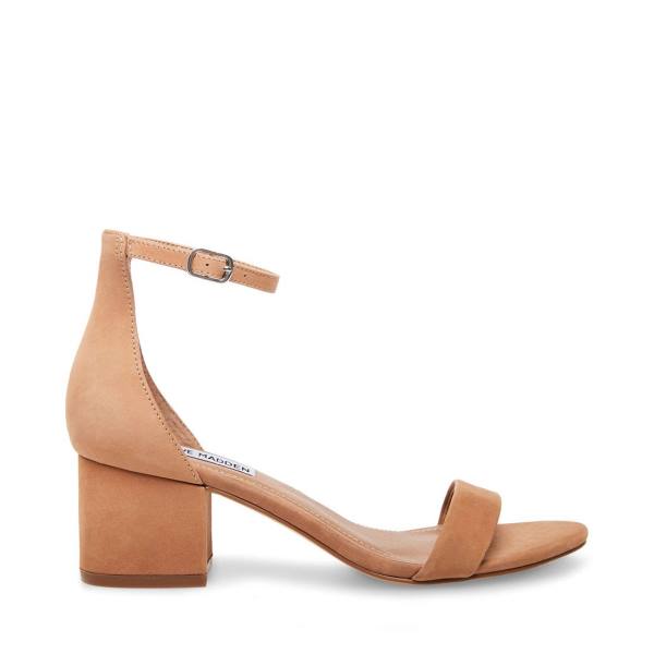 Steve Madden Irenee Tan Nubuck Heel Hakken Dames Bruin | SM-160IY