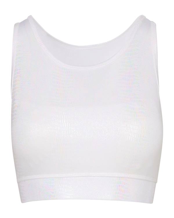 Steve Madden Iridescent Sports Bra Topjes Dames Wit | SM-942CP