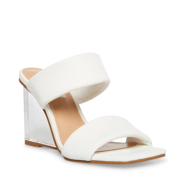 Steve Madden Isa Heel Hakken Dames Wit | SM-705AL