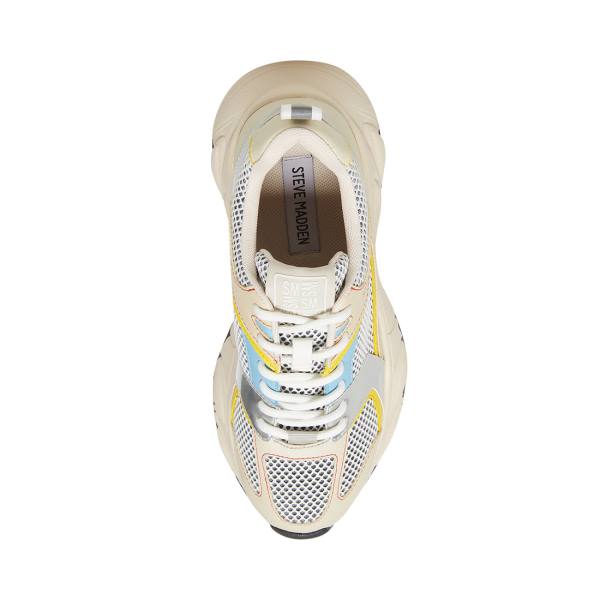 Steve Madden Issac Sneakers Dames Wit Gekleurd | SM-907MR