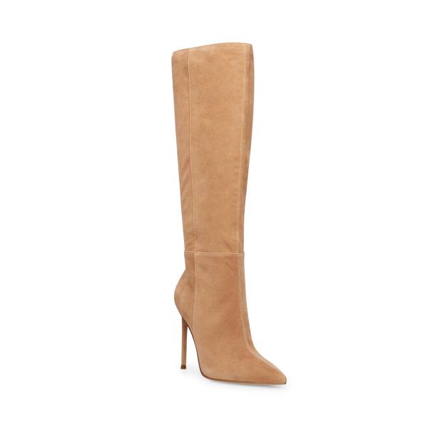 Steve Madden Izetta Taupe Suede Laarzen Dames Grijs Bruin | SM-175LO