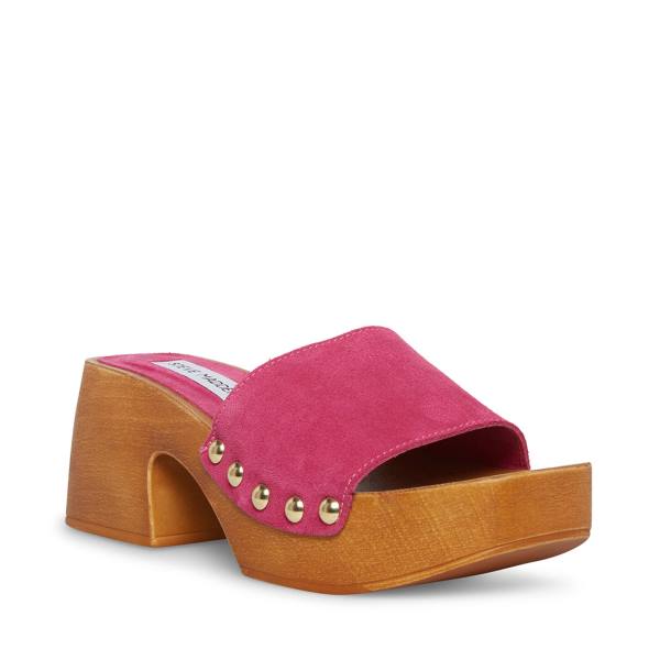 Steve Madden Izzy Suede Sandalen Dames Roze | SM-956KL