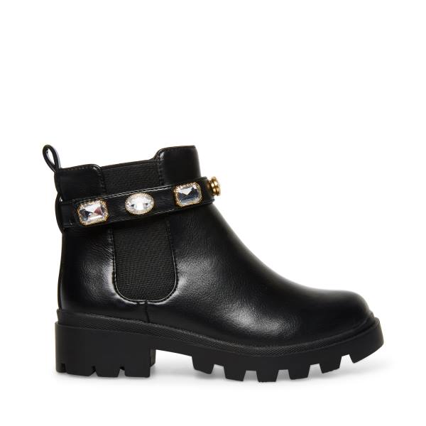 Steve Madden Jamulet Enkellaarsjes Kinderen Zwart | SM-928QO