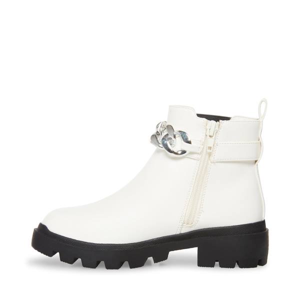 Steve Madden Jamuletc Enkellaarsjes Kinderen Wit | SM-983LN