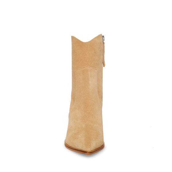 Steve Madden Janetta Sand Suede Enkellaarsjes Dames Bruin | SM-791LB