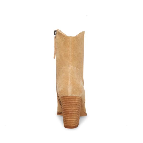 Steve Madden Janetta Sand Suede Enkellaarsjes Dames Bruin | SM-791LB