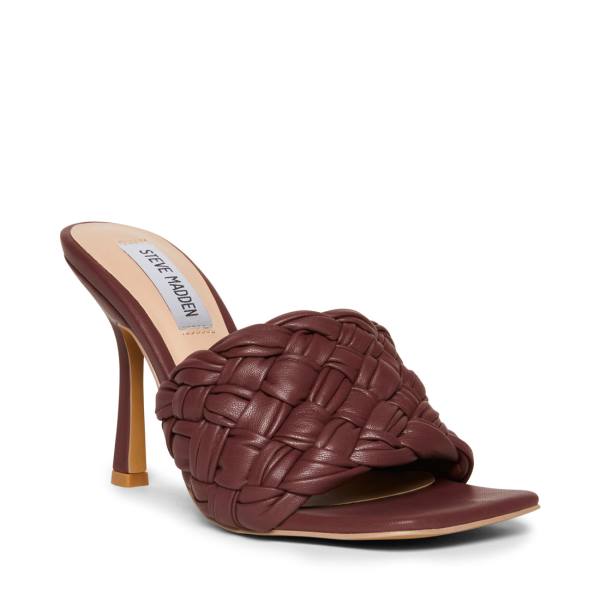 Steve Madden Jarina Burgundy Heel Hakken Dames Bordeaux | SM-716RO