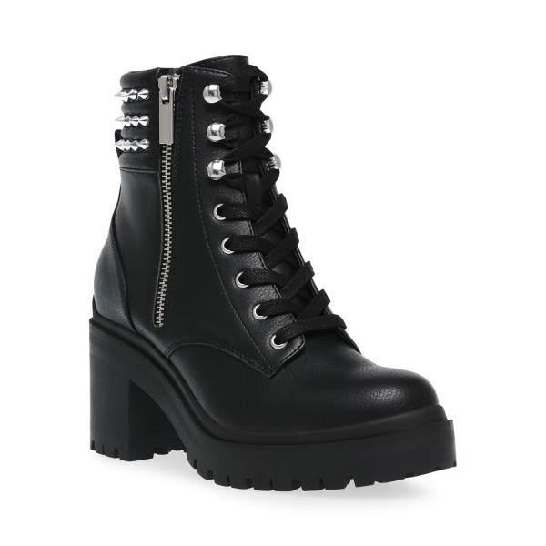 Steve Madden Jaydin Enkellaarsjes Dames Zwart | SM-128JK