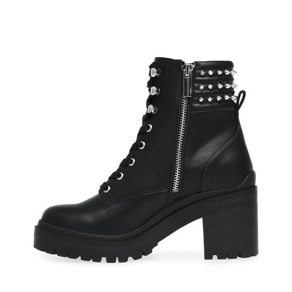 Steve Madden Jaydin Enkellaarsjes Dames Zwart | SM-128JK