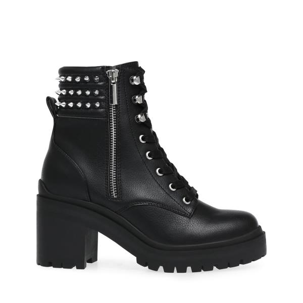 Steve Madden Jaydin Enkellaarsjes Dames Zwart | SM-128JK