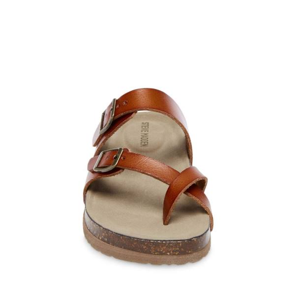 Steve Madden Jbeached Cognac Sandalen Kinderen Bruin | SM-081BO