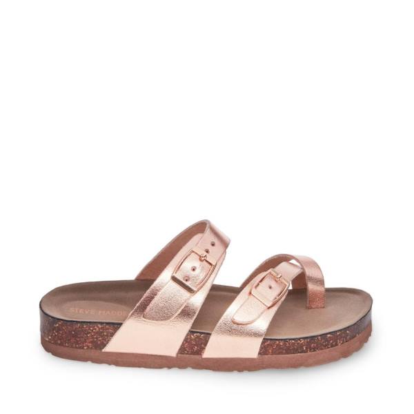 Steve Madden Jbeached Sandalen Kinderen Roze Goud | SM-614BA