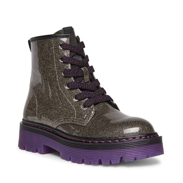 Steve Madden Jdynasti Pewter Enkellaarsjes Kinderen Blauw Grijs Gekleurd | SM-210ZV