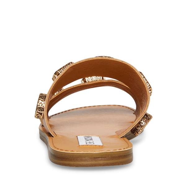 Steve Madden Jem Tan Sandalen Dames Bruin Gekleurd | SM-894DS