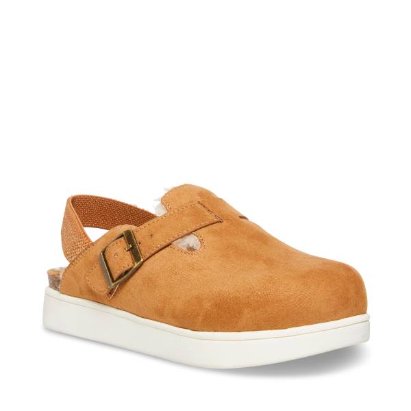 Steve Madden Jfade Tan Slippers Kinderen Bruin | SM-637KA