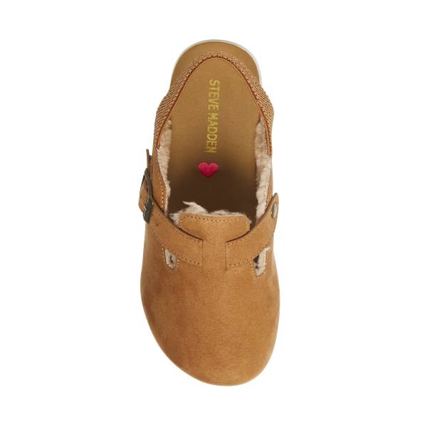 Steve Madden Jfade Tan Slippers Kinderen Bruin | SM-637KA