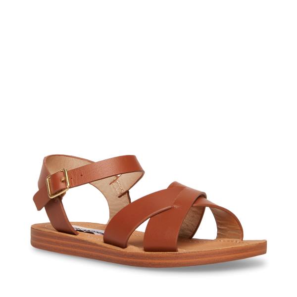 Steve Madden Jleague Cognac Sandalen Kinderen Bruin | SM-341XI