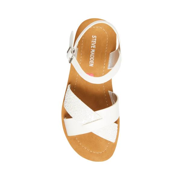 Steve Madden Jleague Sandalen Kinderen Wit | SM-679QU