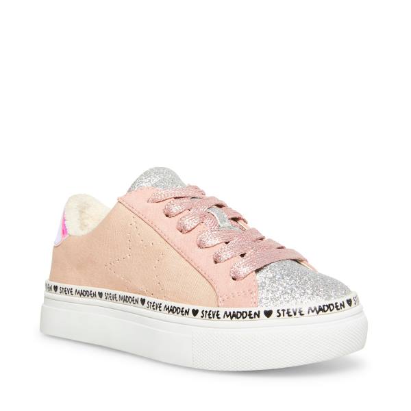 Steve Madden Jloyal Blush Sneakers Kinderen Roze | SM-480RF