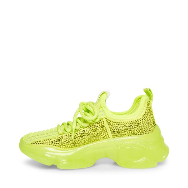 Steve Madden Jmaxima Neon Sneakers Kinderen Geel | SM-257EY