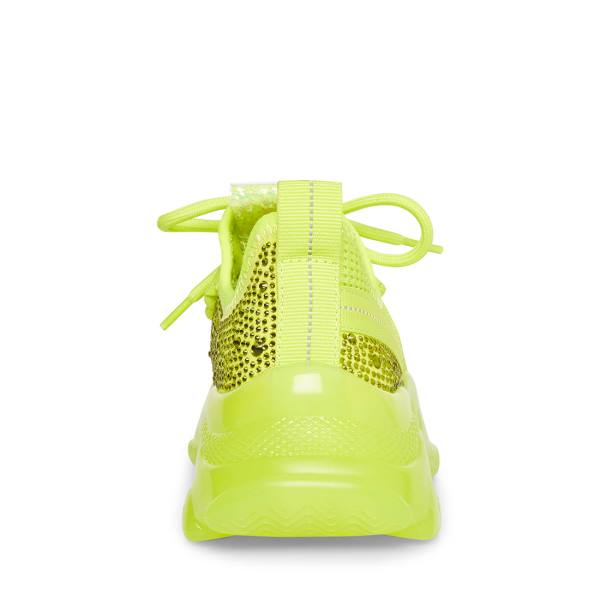 Steve Madden Jmaxima Neon Sneakers Kinderen Geel | SM-257EY