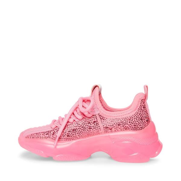 Steve Madden Jmaxima Neon Sneakers Kinderen Roze | SM-349HC