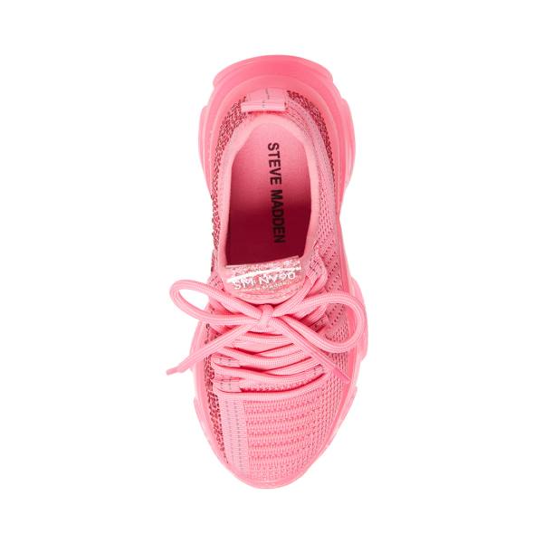 Steve Madden Jmaxima Neon Sneakers Kinderen Roze | SM-349HC