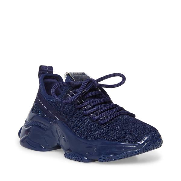 Steve Madden Jmaxima Sneakers Kinderen Donkerblauw | SM-913HB