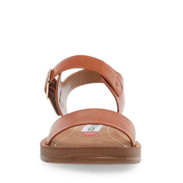 Steve Madden Jprobler Cognac Sandalen Kinderen Bruin | SM-031XE