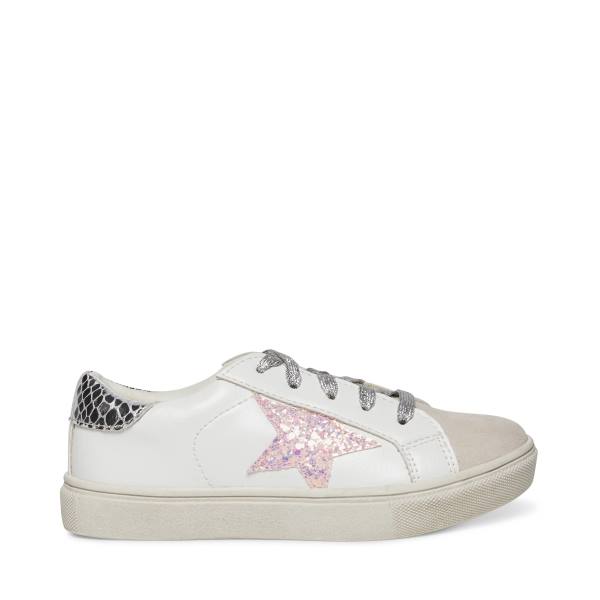 Steve Madden Jrezume Sneakers Kinderen Wit Gekleurd | SM-842JN