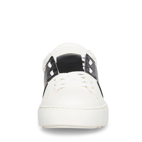 Steve Madden Keaton Sneakers Dames Wit Zwart | SM-251CN