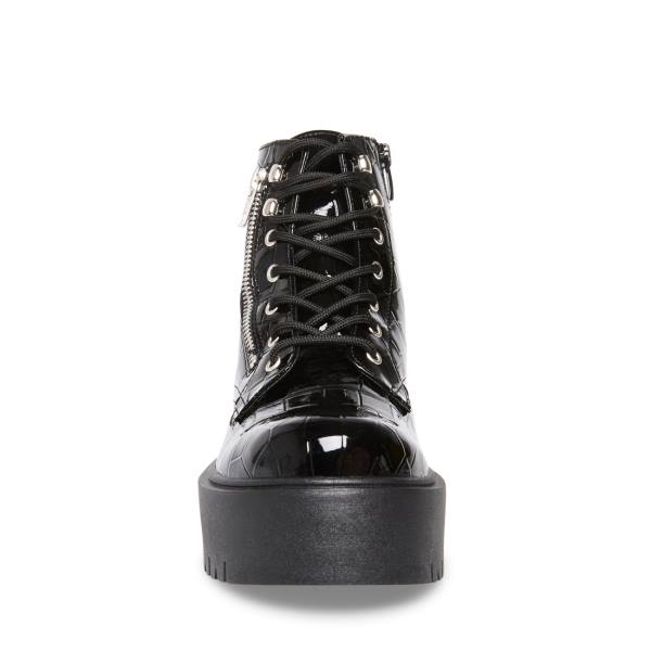 Steve Madden Keeghan Enkellaarsjes Dames Zwart | SM-934VT