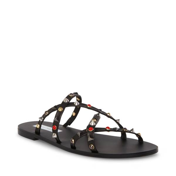 Steve Madden Kelsey Sandalen Dames Zwart Gekleurd | SM-820PJ