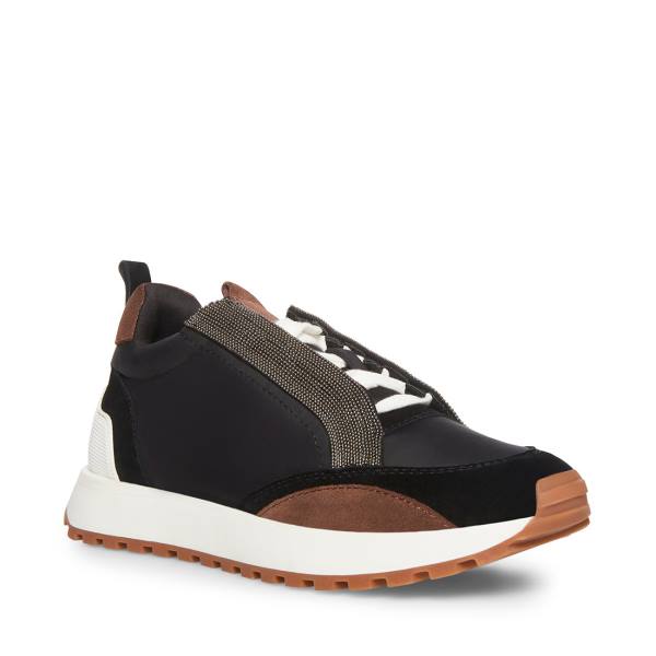 Steve Madden Keyan Sneakers Dames Zwart Gekleurd | SM-325KU