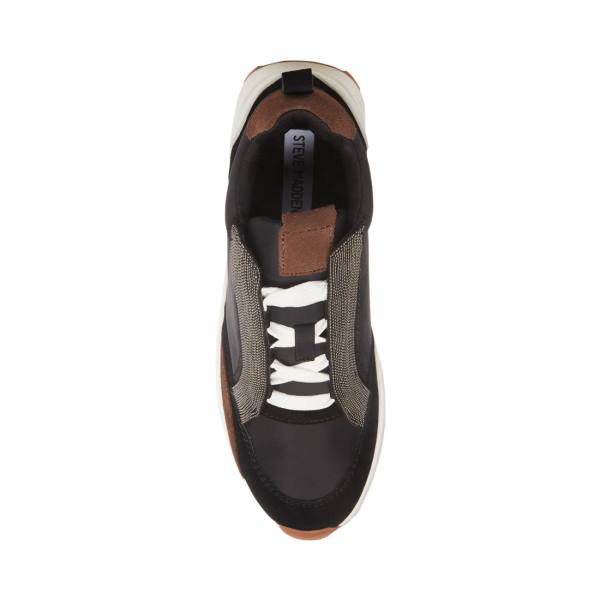 Steve Madden Keyan Sneakers Dames Zwart Gekleurd | SM-325KU