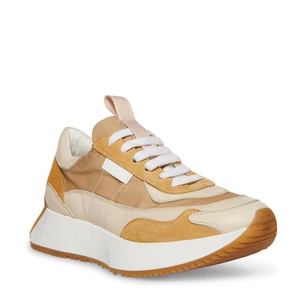 Steve Madden Korry Natural Sneakers Dames Beige Gekleurd | SM-185EI