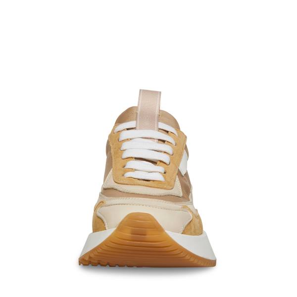 Steve Madden Korry Natural Sneakers Dames Beige Gekleurd | SM-185EI