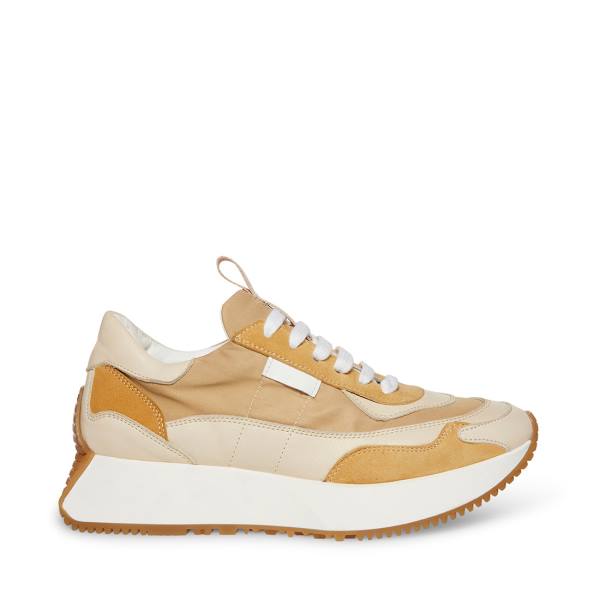 Steve Madden Korry Natural Sneakers Dames Beige Gekleurd | SM-185EI