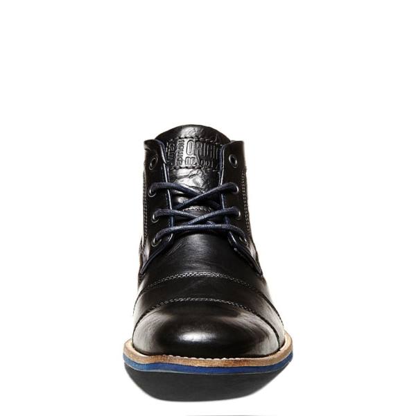 Steve Madden Kramerr Leren Laarzen Heren Zwart | SM-184ID