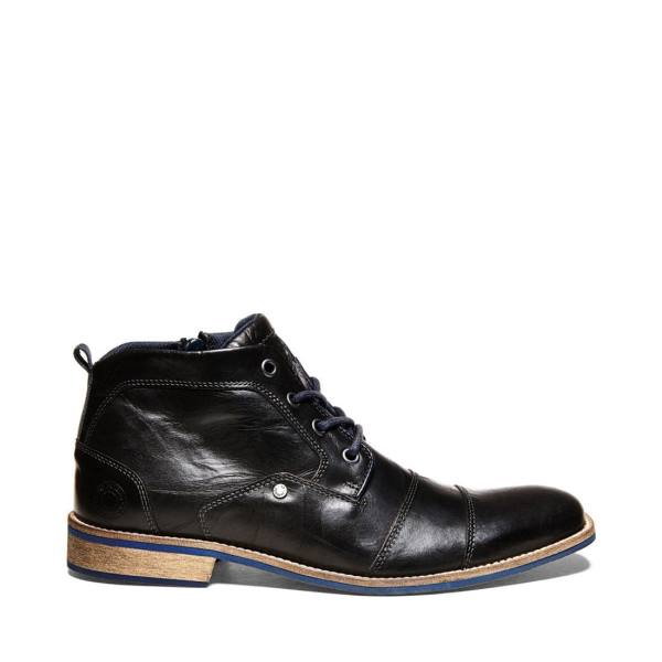 Steve Madden Kramerr Leren Laarzen Heren Zwart | SM-184ID