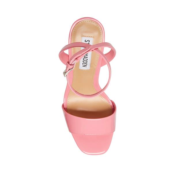 Steve Madden Lessa Lak Heel Hakken Dames Roze | SM-035YZ