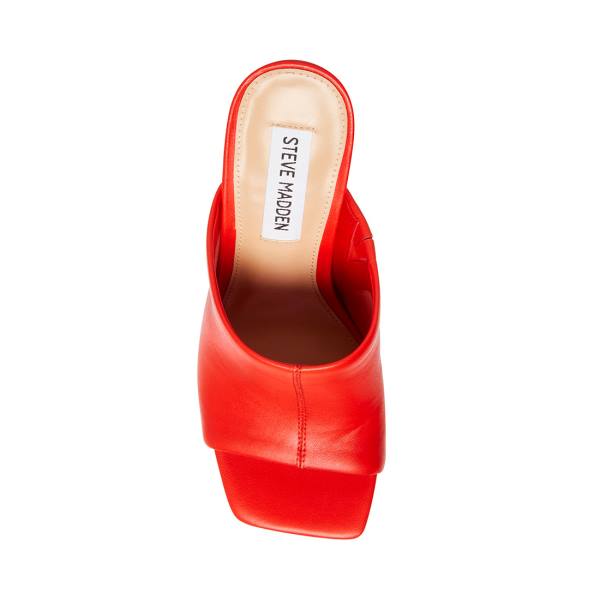 Steve Madden Lexia Leren Heel Hakken Dames Rood | SM-832MX