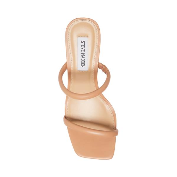 Steve Madden Lilah Tan Heel Hakken Dames Bruin | SM-805WG