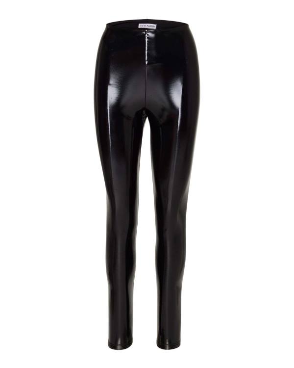 Steve Madden Liquid Vinyl Leggings Dames Zwart | SM-218YT