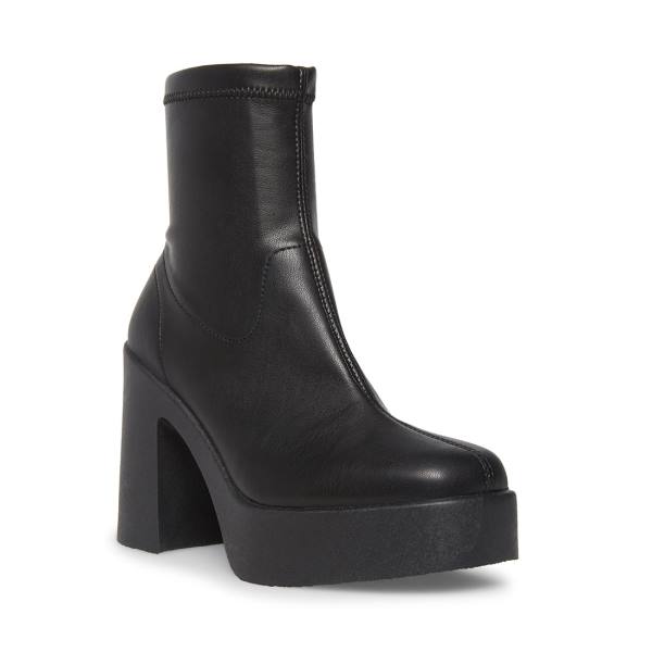 Steve Madden Logic Enkellaarsjes Dames Zwart | SM-085PI