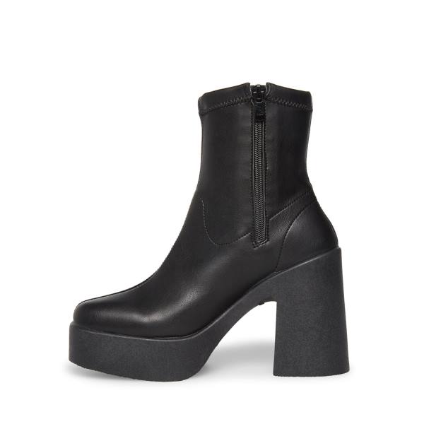 Steve Madden Logic Enkellaarsjes Dames Zwart | SM-085PI