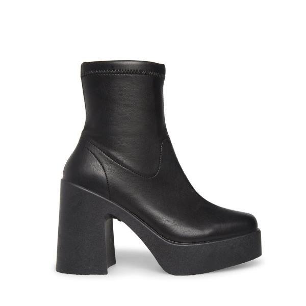 Steve Madden Logic Enkellaarsjes Dames Zwart | SM-085PI